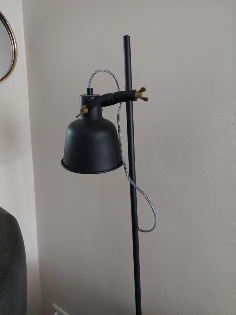 2 Lucide Pia Vloerlampen Zwart - Vintage look, Huis en Inrichting, Lampen | Vloerlampen, Ophalen, 150 tot 200 cm