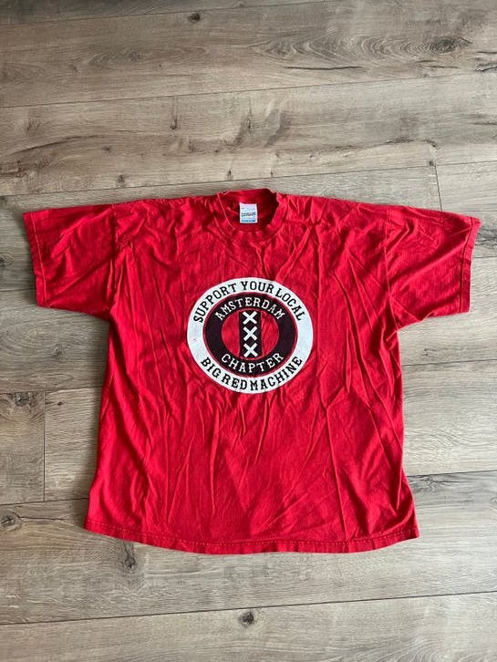 Vintage Big Red Machine fan shirt - Collectors item, Kleding | Heren, T-shirts, Verzenden, Overige maten, Fruit of the loom, Gedragen