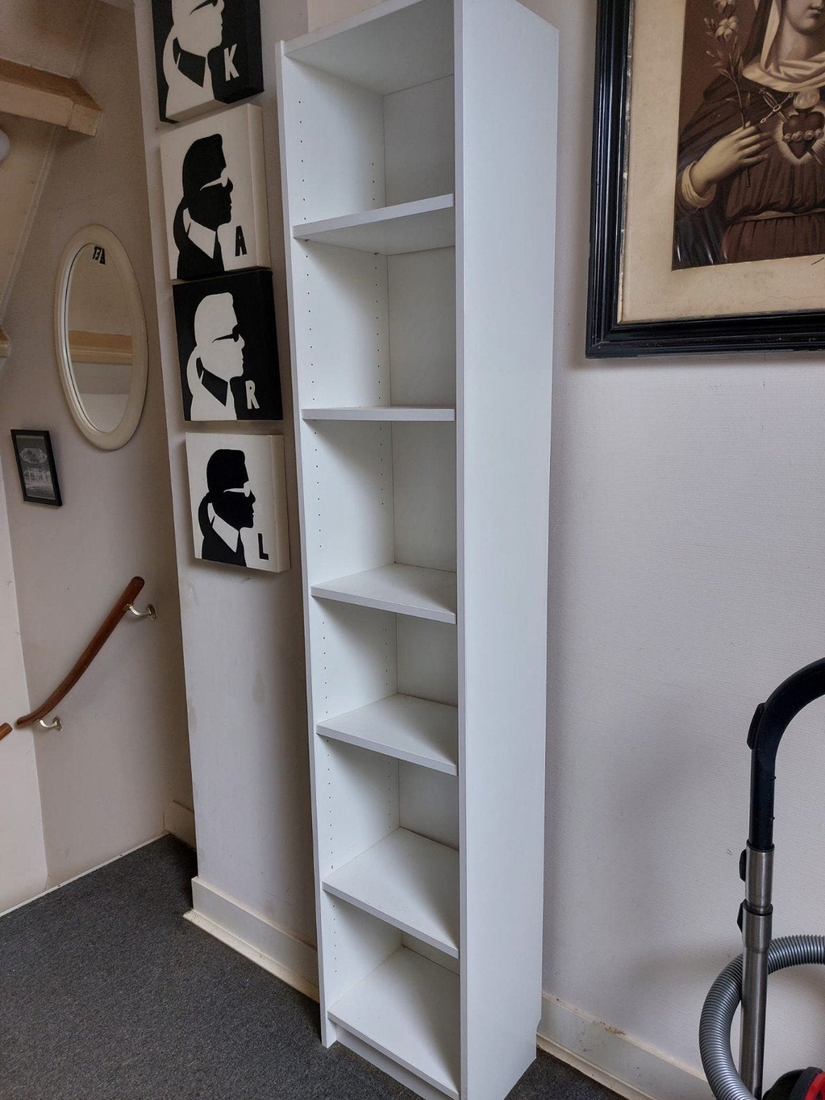 Ikea Billy - Witte Boekenkast met 6 Vakken, Huis en Inrichting, Ophalen, Met plank(en), Minder dan 50 cm, 200 cm of meer