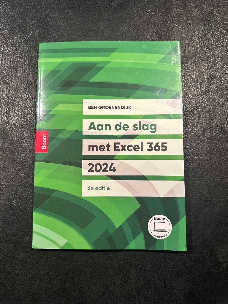 Excel 365 2024 – Aan de slag met Excel 365, Ben Groenendijk, Nieuw, Ophalen of Verzenden, Economie en Marketing