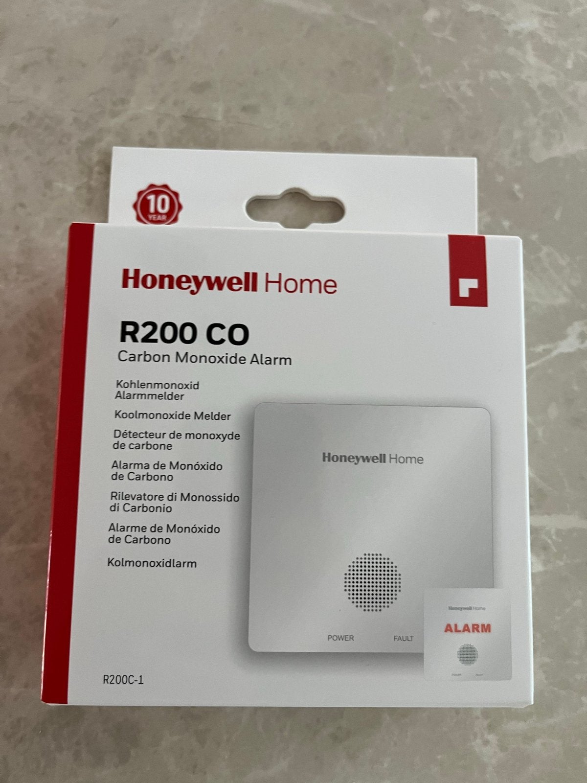 Honeywell Home R200 CO Koolmonoxidemelder, Doe-het-zelf en Verbouw, Ophalen of Verzenden, Nieuw, Detector, Sensor of Melder, Overige soorten