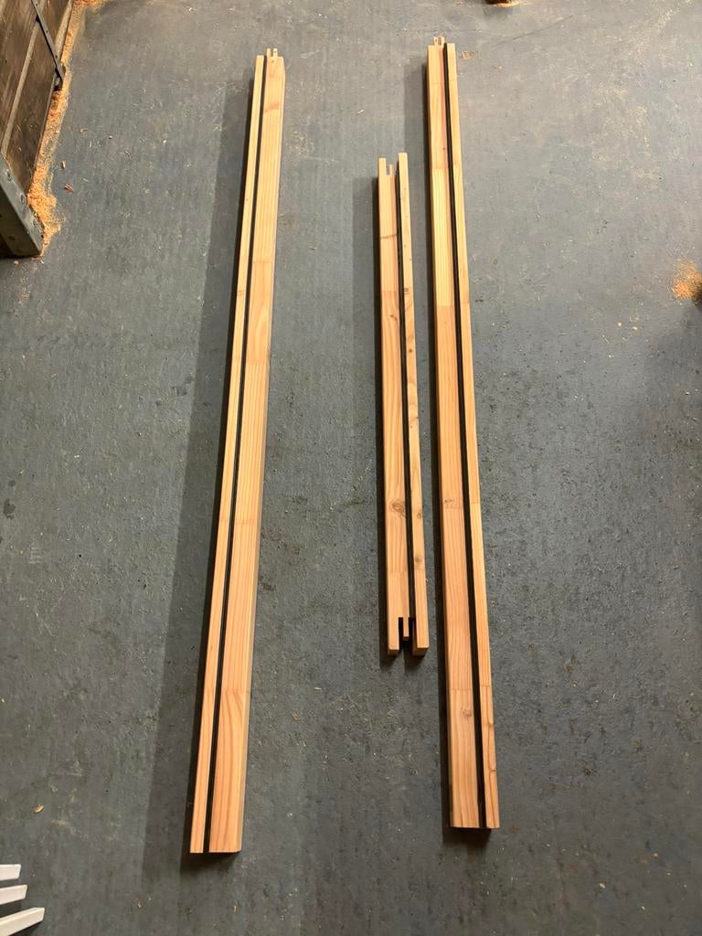 Douglas kozijn 1200x2100 incl tochtrubber, Doe-het-zelf en Verbouw, Kozijnen en Schuifpuien, Deurkozijn, Nieuw, 150 tot 225 cm