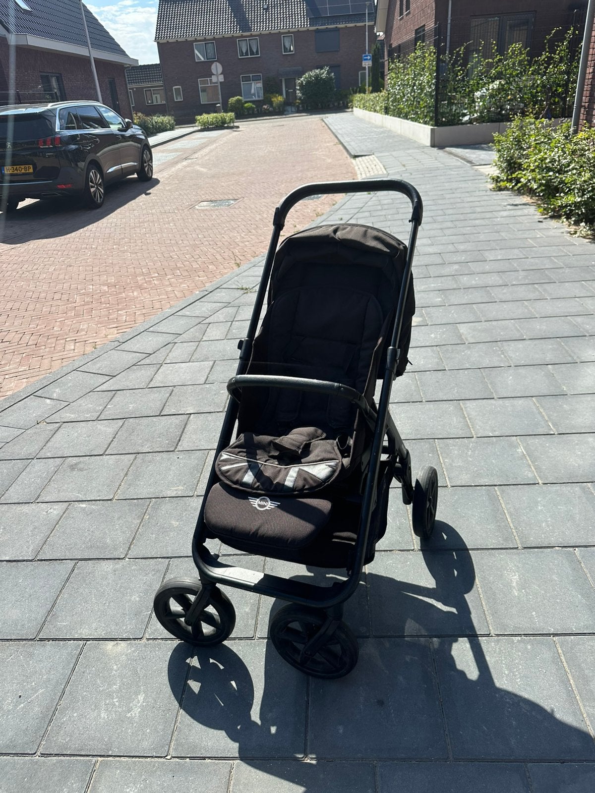 Easywalker kinderwagen compleet – Zwart met grijze reiswieg, Ophalen, Gebruikt, Voetenzak