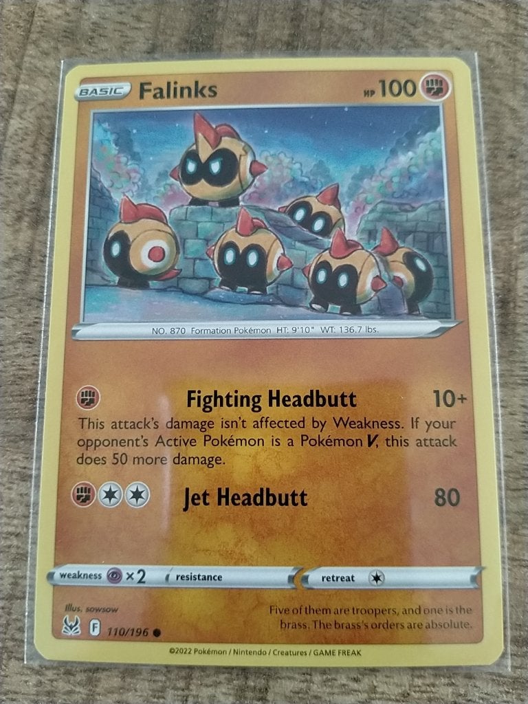 Pokemon Lost Origin , Falinks 110/196, Verzenden, Zo goed als nieuw, Losse kaart