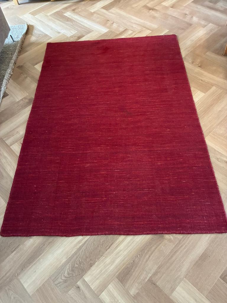 Rood vloerkleed, Ophalen, 200 cm of meer, 50 tot 100 cm, Zo goed als nieuw