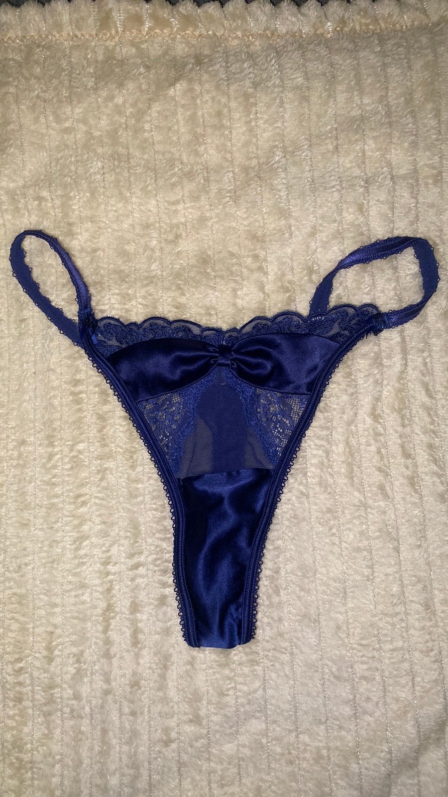 Komingsblauwe string, Ophalen of Verzenden, Blauw, String