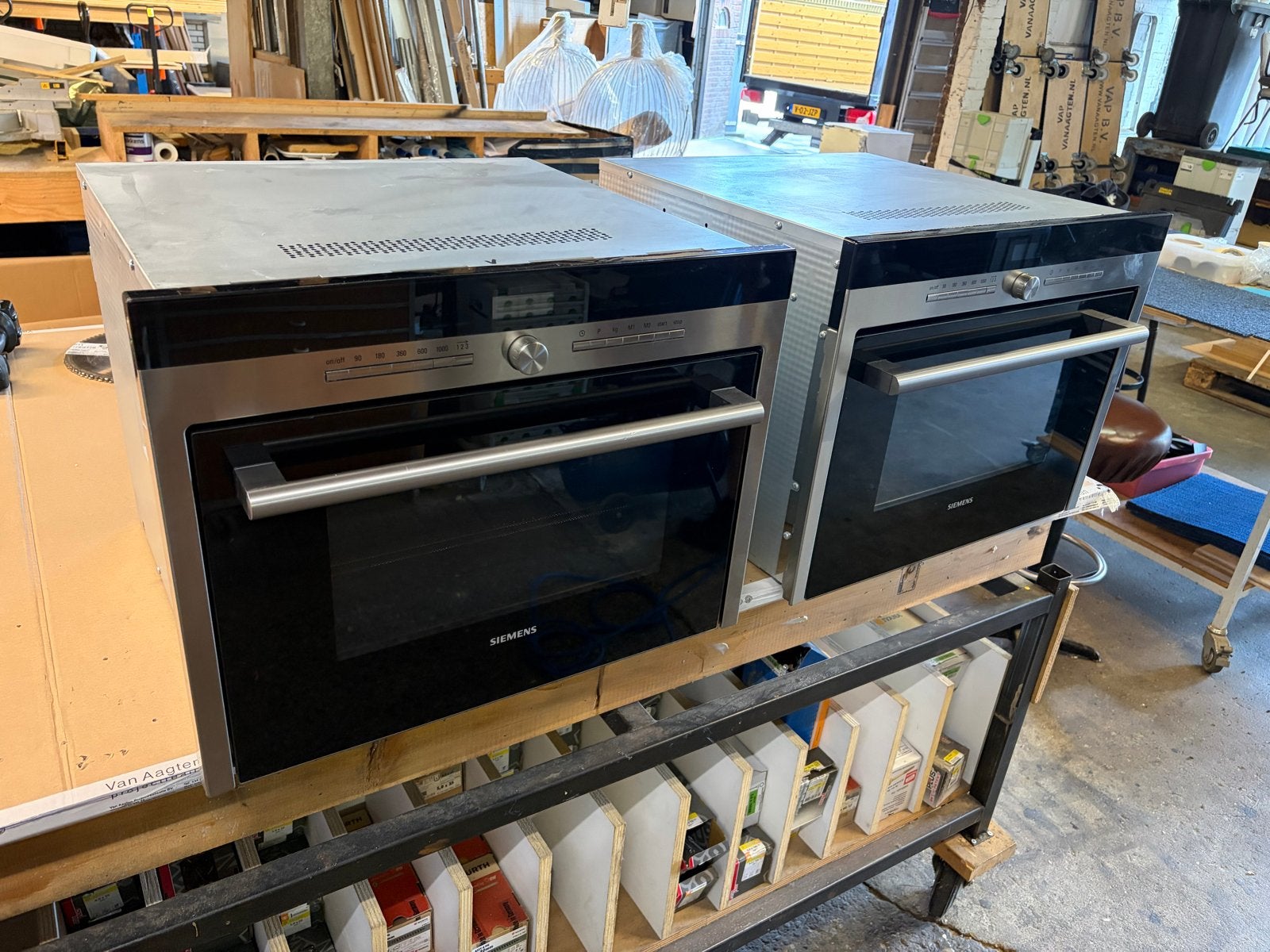 Siemens magnetron HF35M562 LEES BESCHRIJVING!, Ophalen, 45 tot 50 cm, Hete lucht, Siemens