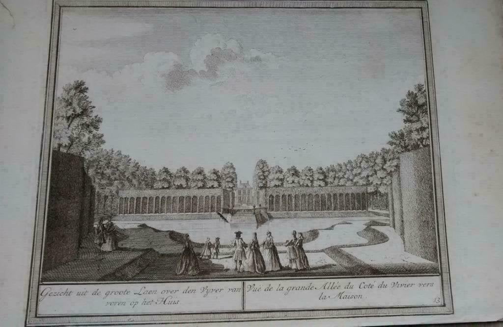 13 / Beverwijk  het Huis gezicht op de laan Kopergravure, Ophalen of Verzenden