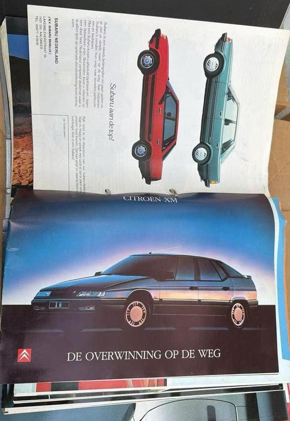 Grote collectie auto folders en tijdschriften 1980 1990, Boeken, Auto's | Folders en Tijdschriften, Ophalen, Gelezen, Overige merken