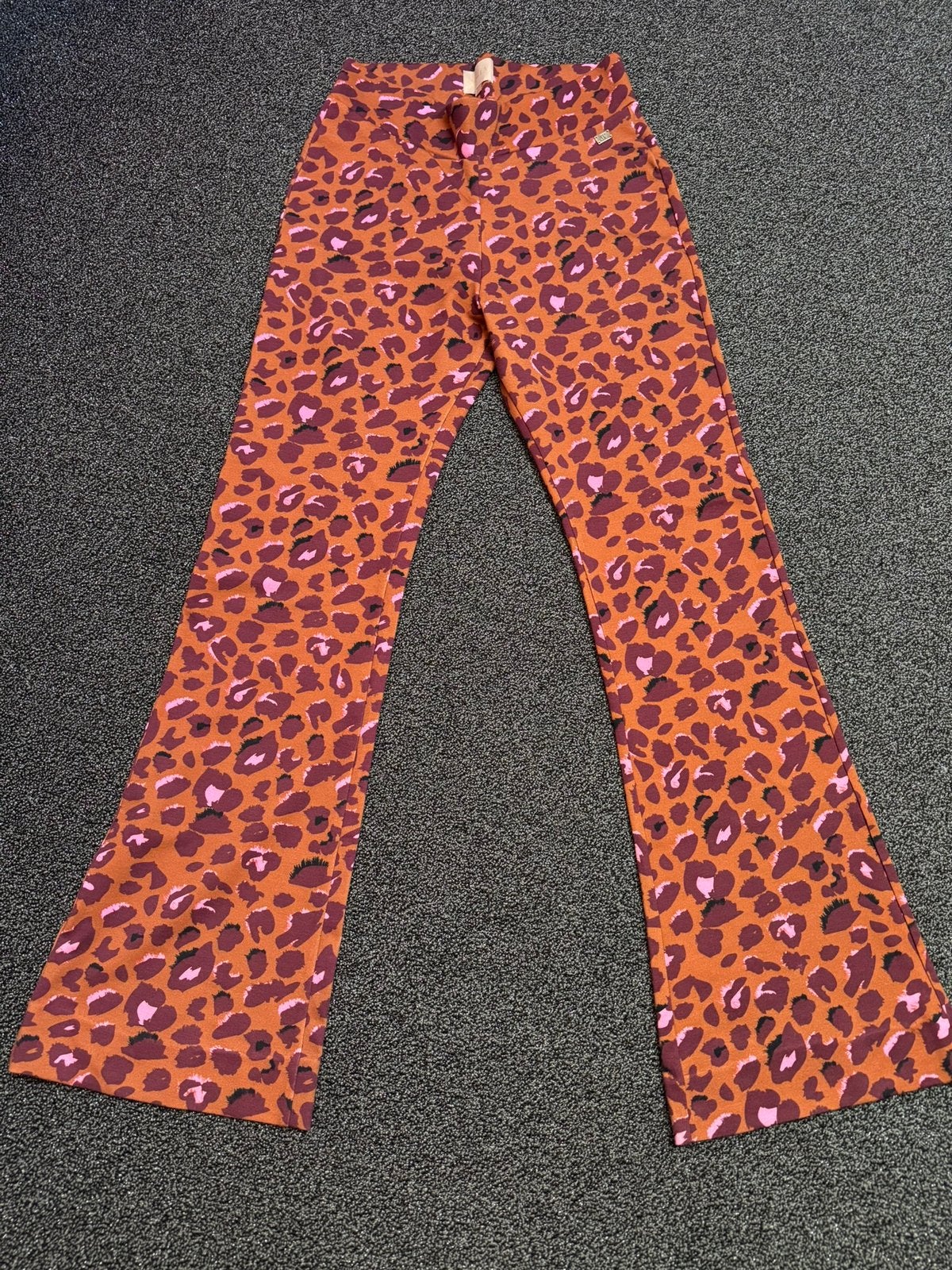Josh V broek met panterprint maat M cognacroze bordeaux, Maat 38/40 (M), Bruin, Ophalen of Verzenden, Zo goed als nieuw