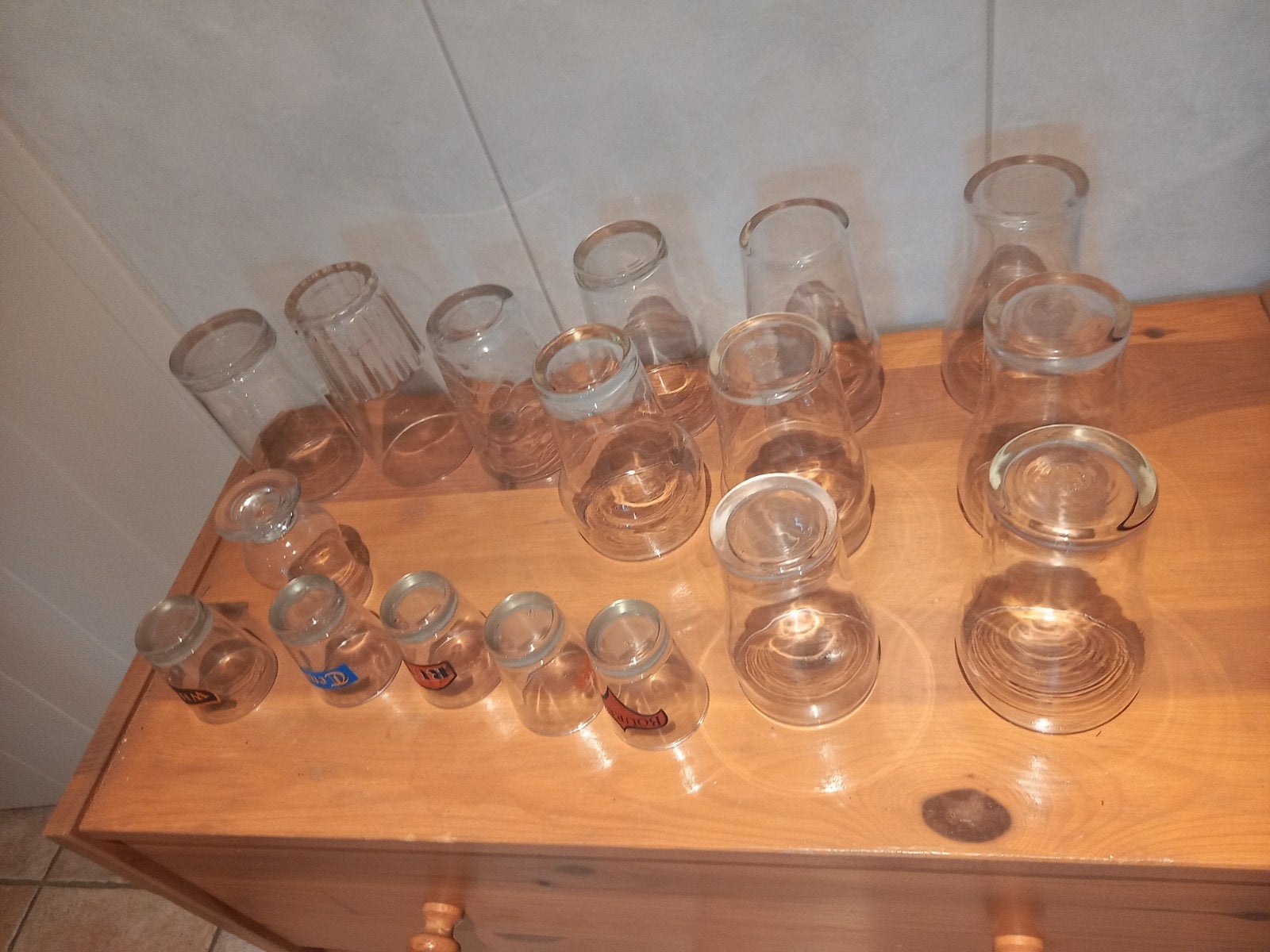 Bier- en limonadeglazen, inclusief shotglaasjes, Ophalen of Verzenden, Meerkleurig, Glas, Overige typen
