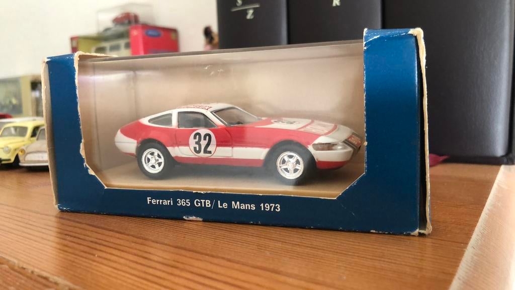 RIO-MODELLEN - FERRARI - 365 GTB/4 N 32 24h LE MANS 1973, Verzamelen, Ophalen of Verzenden, Zo goed als nieuw