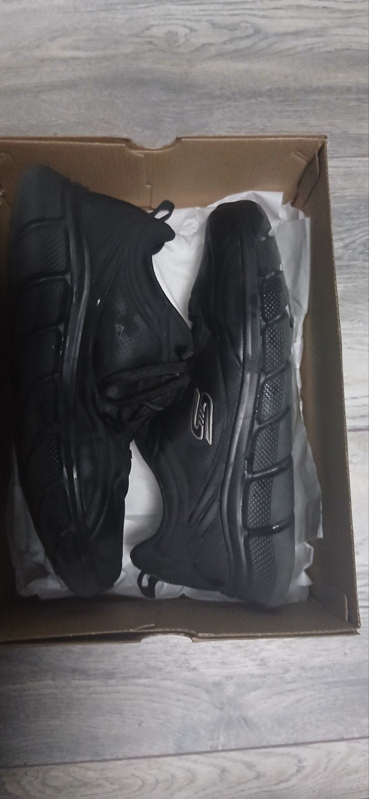 Mooie zwarte Skechers sneakers, Kleding | Heren, Ophalen, Zo goed als nieuw, Zwart