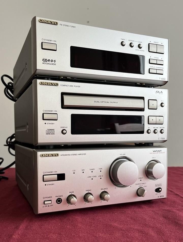 ONKYO stereo set, Overige merken, Gebruikt, Ophalen of Verzenden, Tuner of Radio