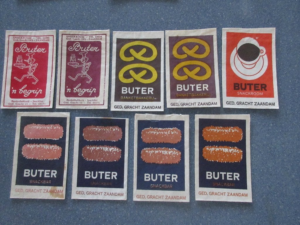 9 x Zaandam, snackbar Buter, Verzamelen, Verzenden, Nederland