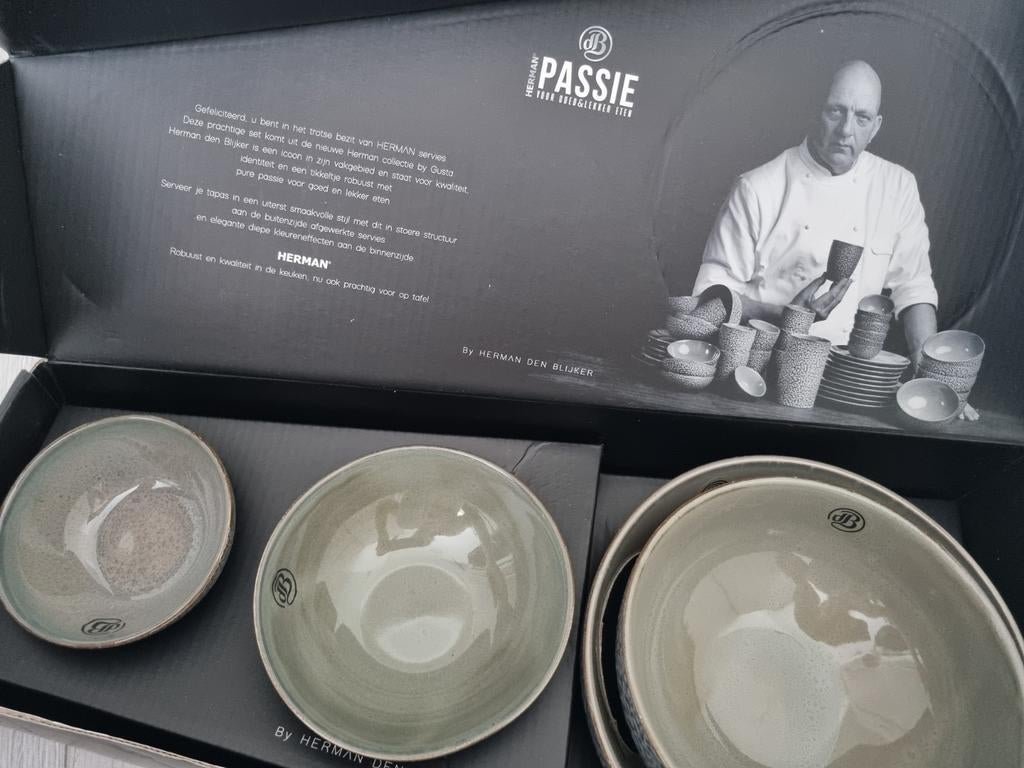 Herman den Blijker Passie schaaltjes set – 4 stuks – nieuw, Ophalen
