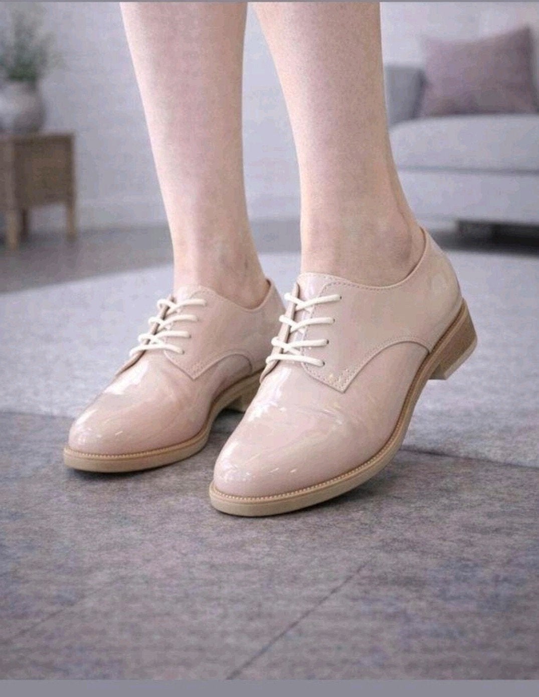 nude lak veterschoenen maat 39, Schoenen met lage hakken, Beige, Marco Tozzi, Ophalen of Verzenden