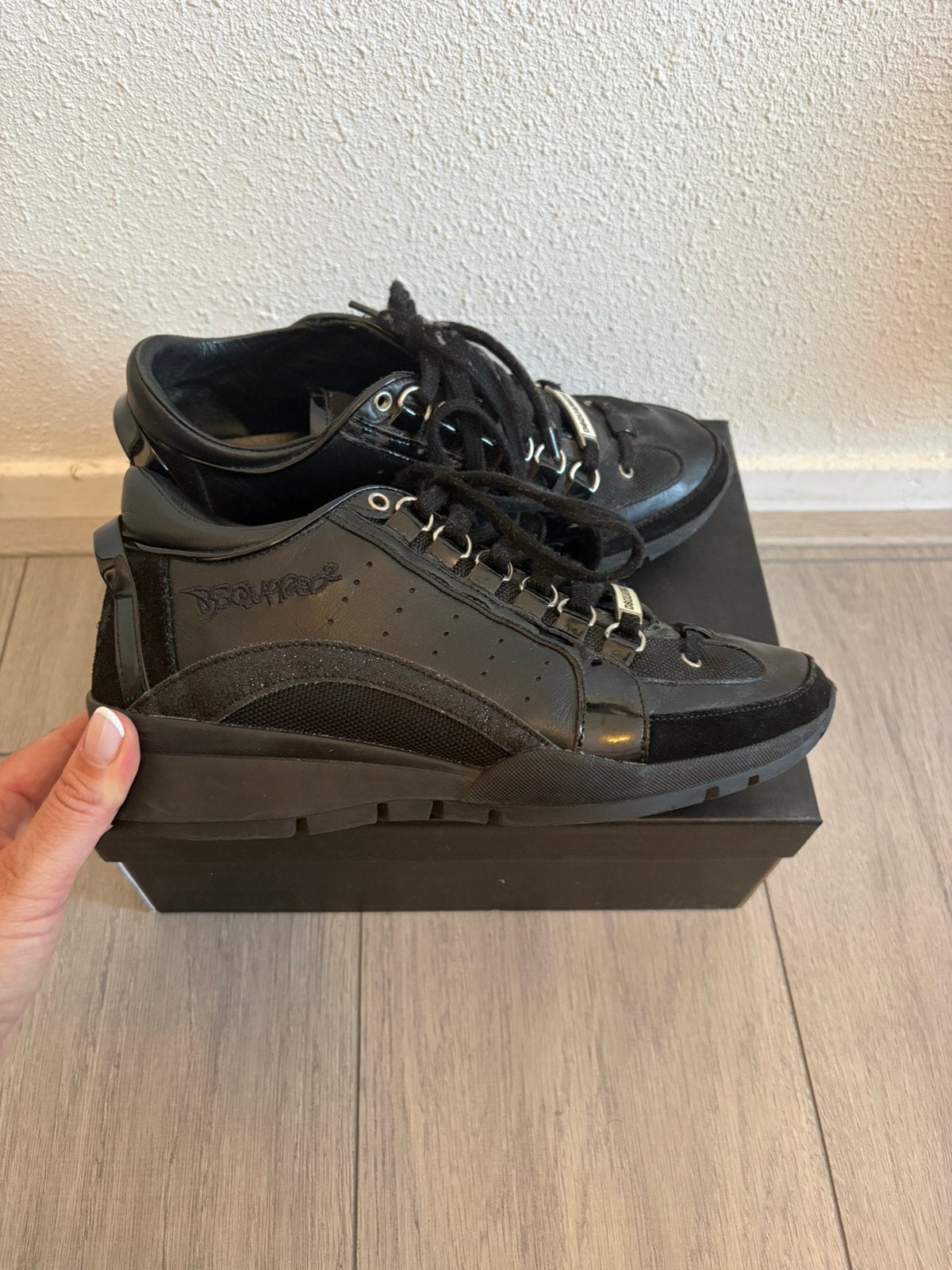 Dsquared2 zwart, Ophalen, Zwart, Sneakers of Gympen, Zo goed als nieuw