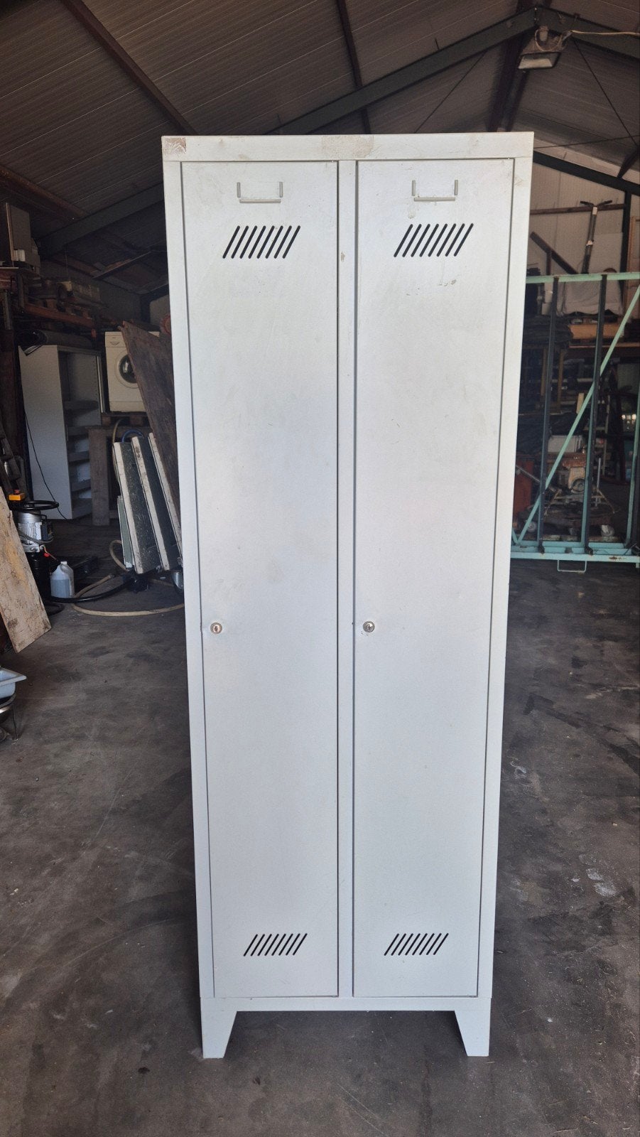 Metalen locker / kledingkast - 185x63x50 cm, Ophalen, Met deur(en), Gebruikt, 50 tot 100 cm