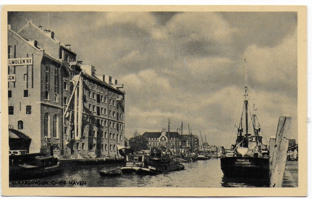Vlaardingen Oude Haven oude ongelopen ansichtkaart (B6468), Ophalen of Verzenden, 1960 tot 1980, Ongelopen, Zuid-Holland