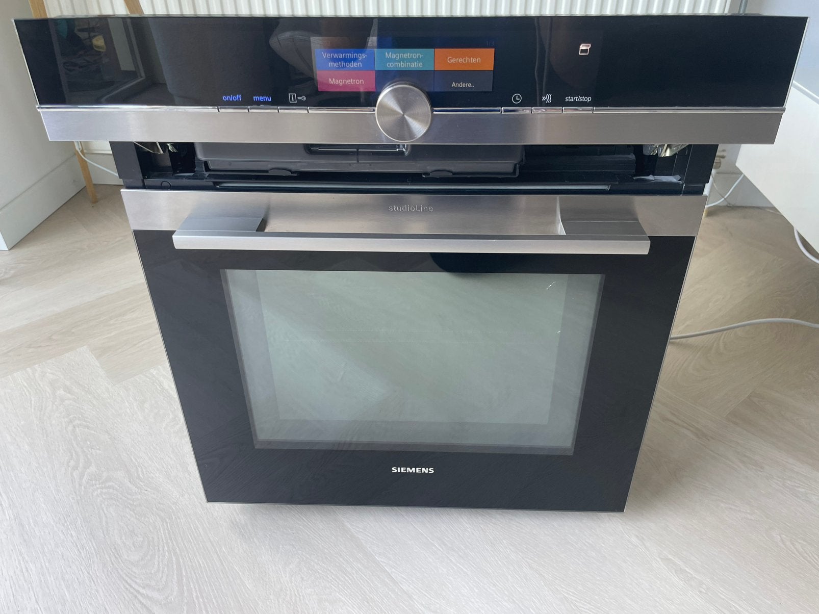 LUXE SIEMENS STUDIOLINE 3 IN 1 OVEN MAGNETRON EN STOOMOVEN, Ophalen, Zo goed als nieuw