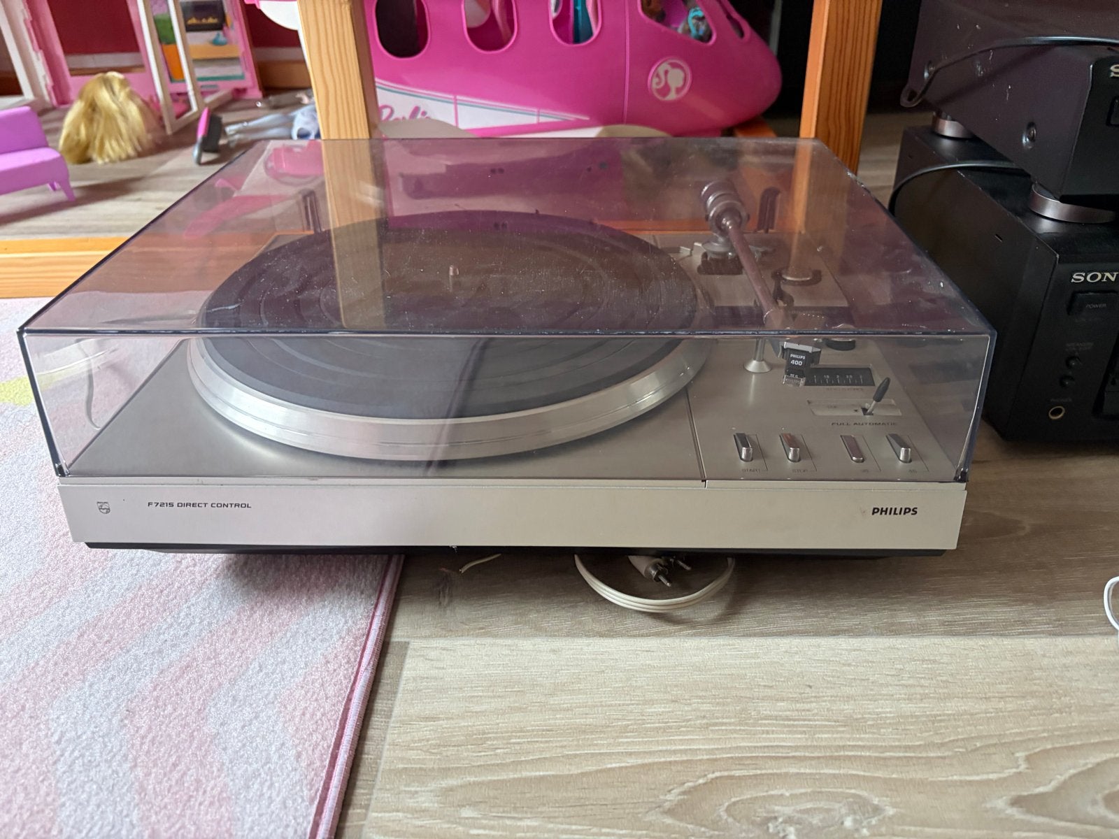 Philips F7215 Direct Control Platenspeler, Audio, Tv en Foto, Platenspelers, Ophalen of Verzenden, Gebruikt, Platenspeler, Philips