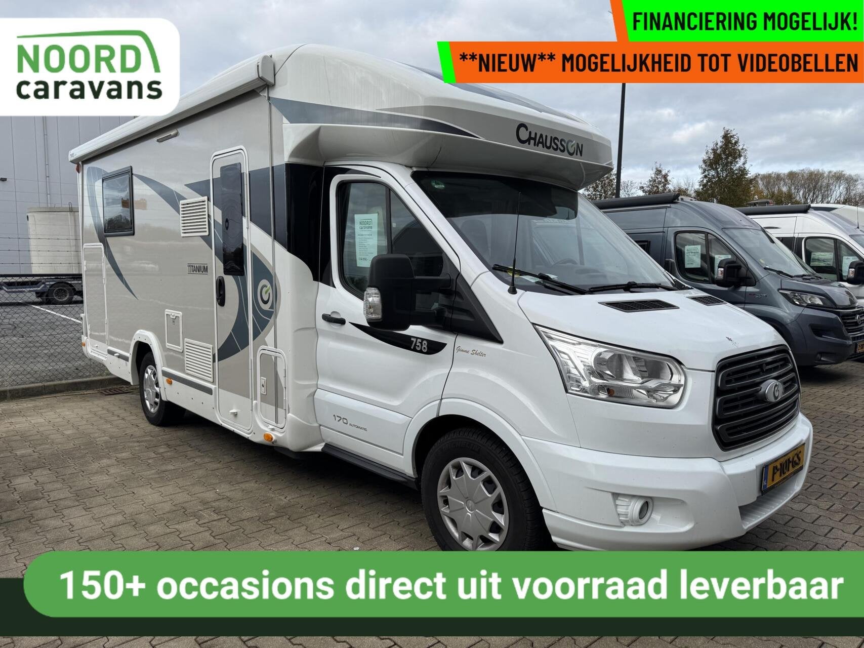 Chausson 758 TITANIUM AUTOMAAT, QUEENSBED, HEFBED, 20396 KM, Automaat, Diesel, Airbags, Tot en met 4