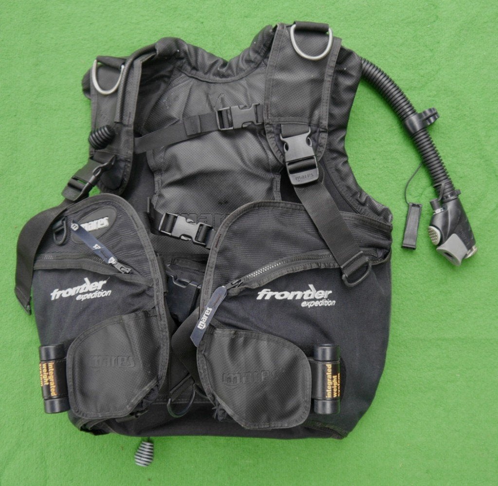 Trimvest (BCD) Mares Frontier met loodpockets - Maat L, Watersport en Boten, Duiken, Ophalen of Verzenden, Gebruikt, Trimvest of Wing