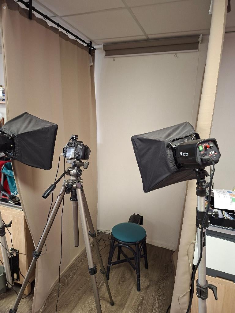 Professionele pasfoto setup, Ophalen, Gebruikt