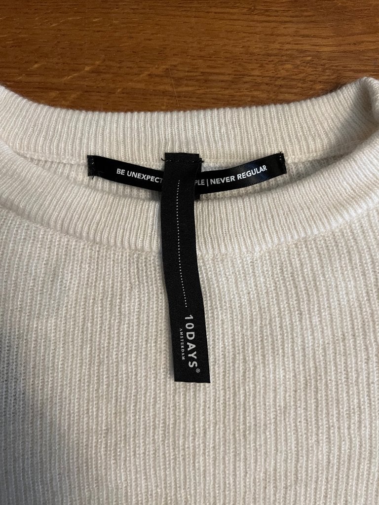 10DAYS pullover zgst mt M wol cashmere crèmekleurig, Kleding | Dames, Maat 38/40 (M), Wit, 10days, Ophalen of Verzenden