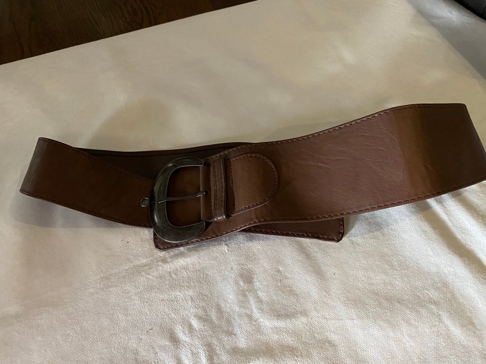 Riem Bruin Miss Etam 95 cm, Kleding | Dames, Riemen en Ceinturen, 90 tot 100 cm, Ophalen of Verzenden, Zo goed als nieuw, Bruin