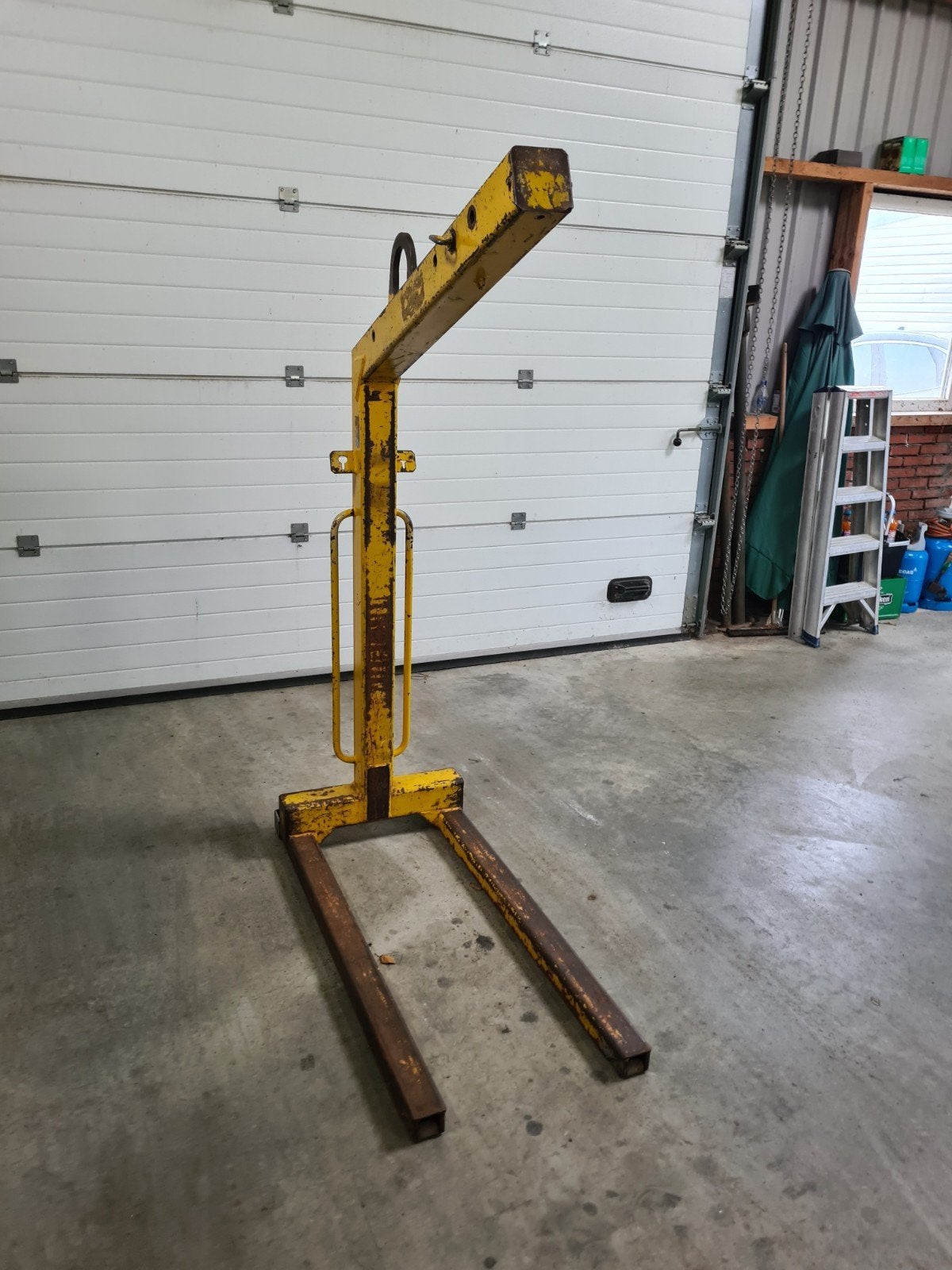 pallethaak, palletvork, pallethefboom, Ophalen