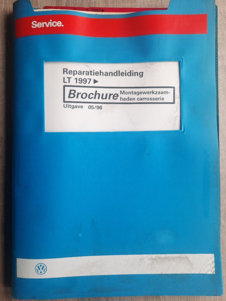Vw LT 2 dealer werkplaatsboek Carrosserie werkzaamheden, Verzenden, Gelezen, Volkswagen