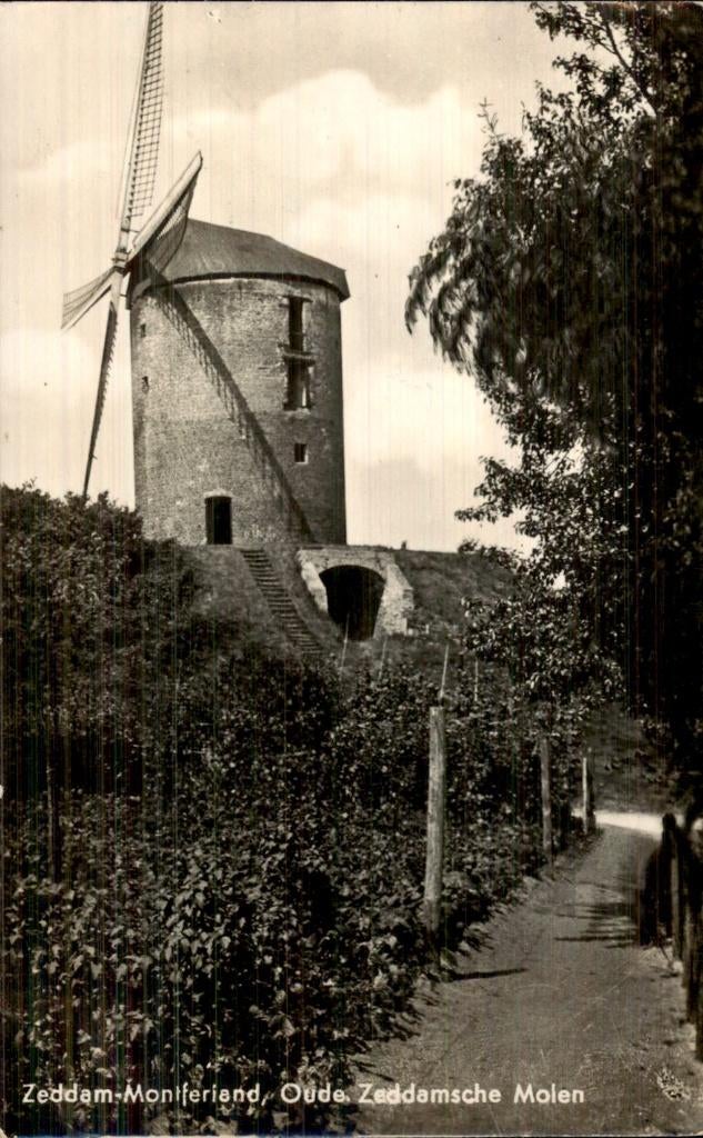 Zeddam - Molen - Oude Zeddamsche Molen, Ophalen of Verzenden, 1920 tot 1940, Gelopen, Gelderland