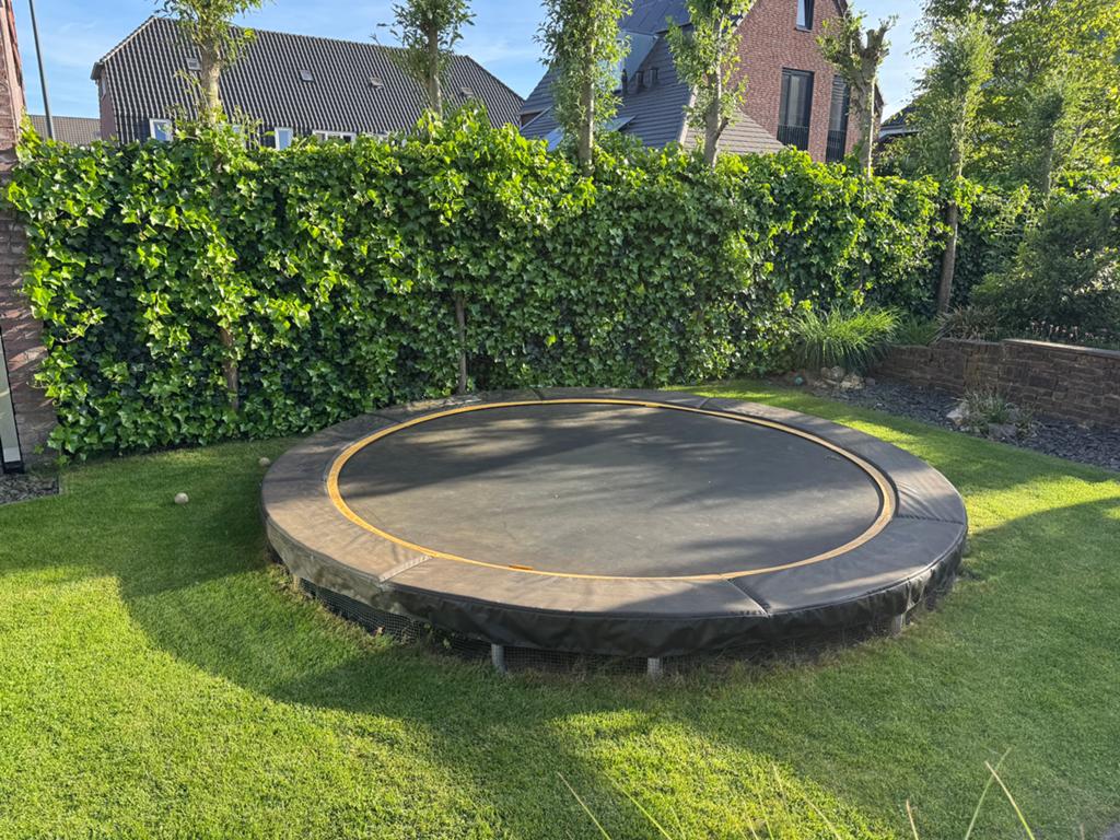 GRATIS Trampoline 366 cm (rand nagenoeg nieuw), Ophalen, Zo goed als nieuw