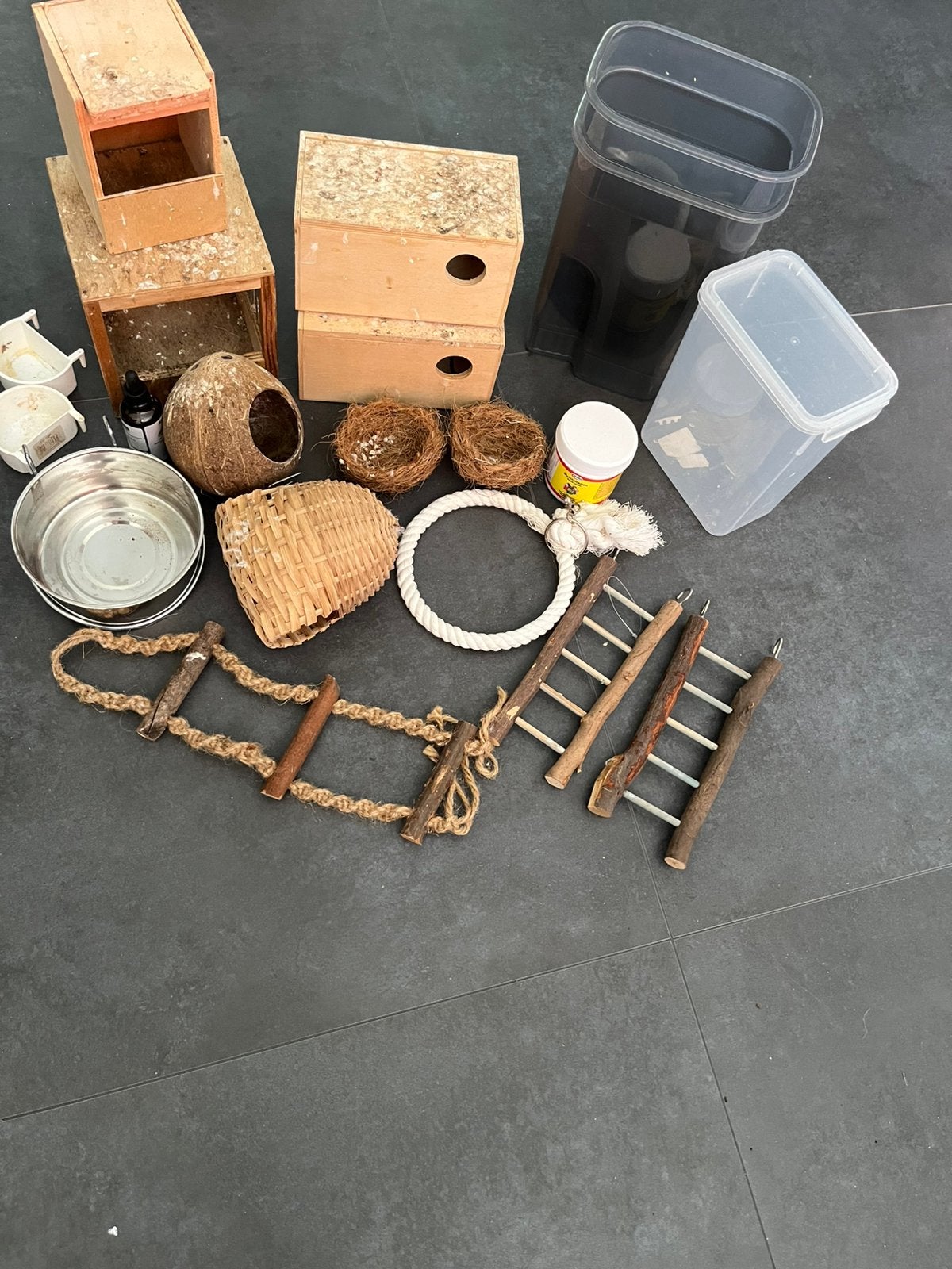 Nestkastjes broedkastjes volliere, Ophalen of Verzenden, Gebruikt, Kooi-accessoires