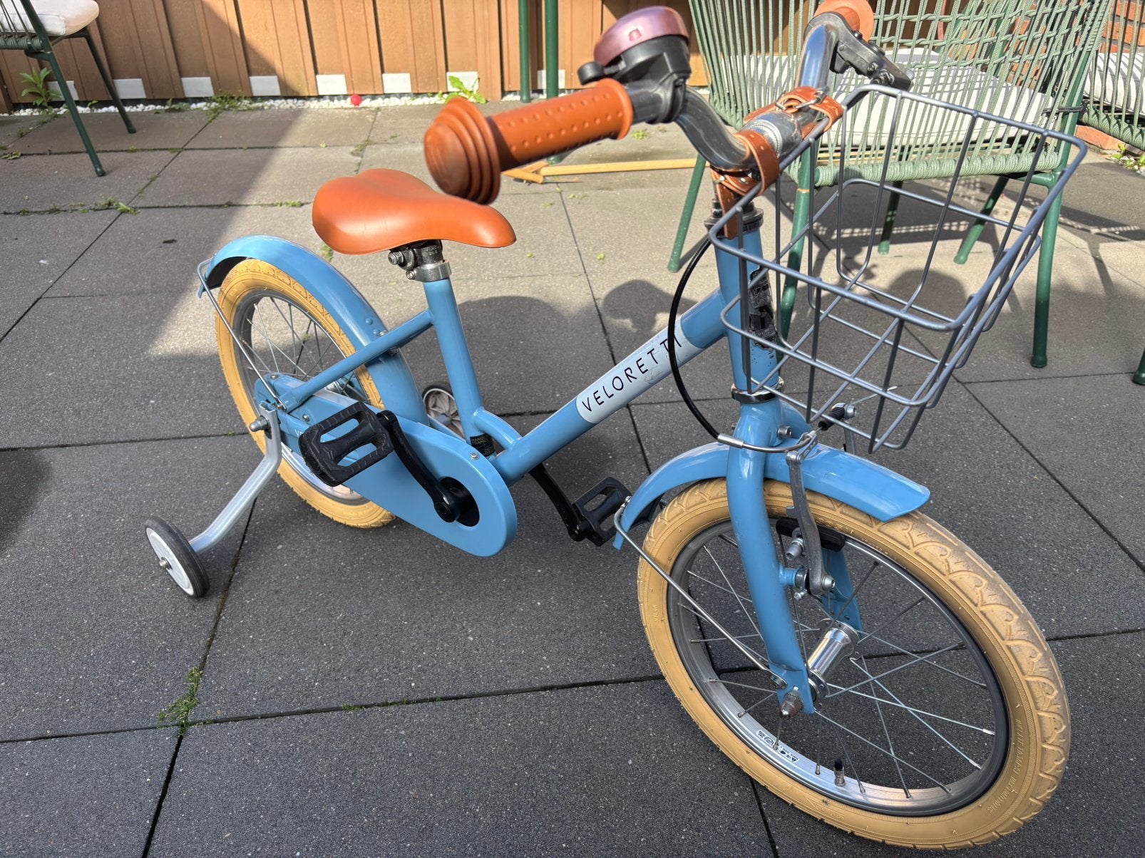 Veloretti Maxi Kinderfiets 16 inch – Havana Blauw, Ophalen, Zo goed als nieuw, 16 tot 20 inch