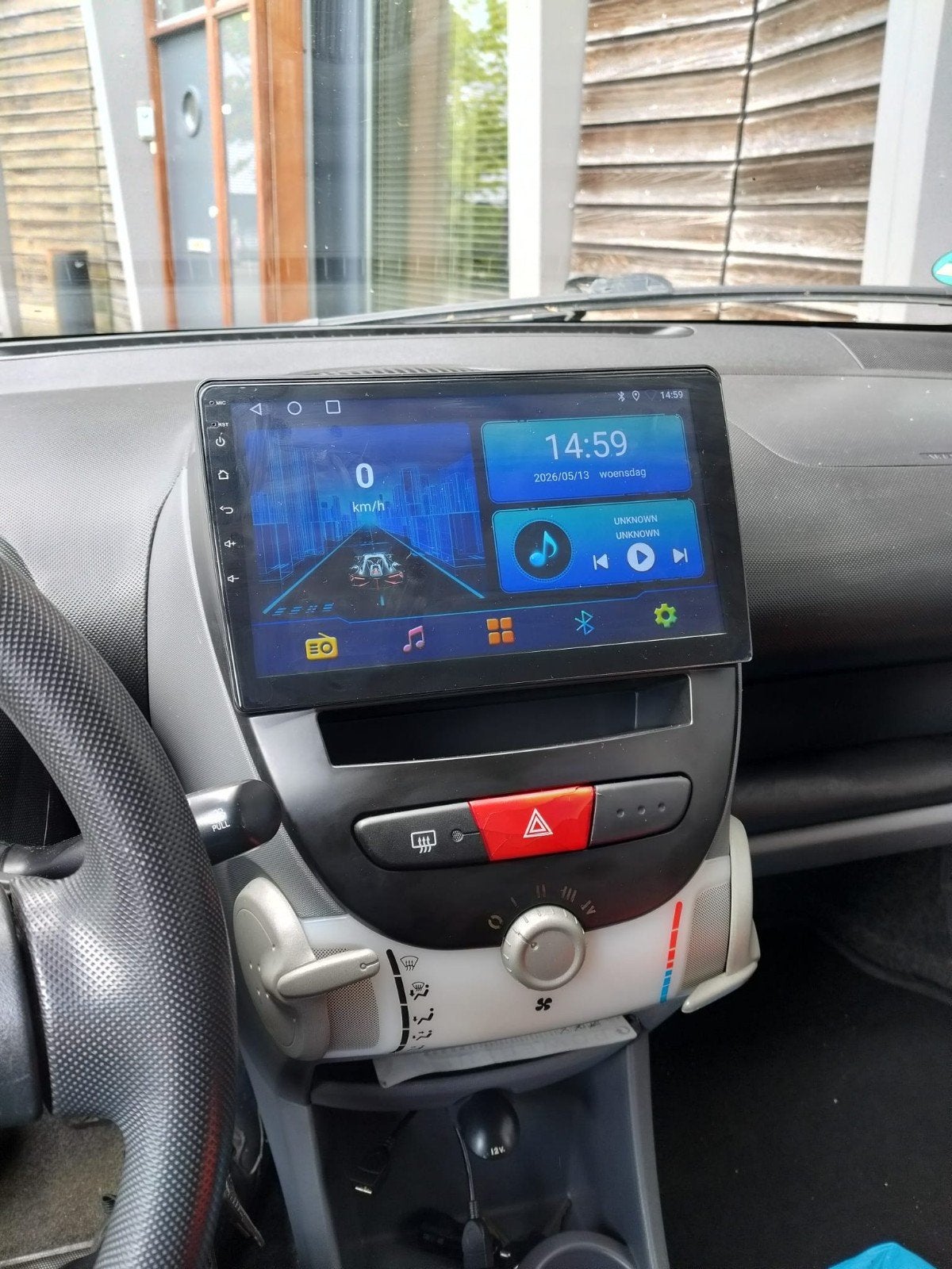 Android Carplay Radio Toyota Aygo, C1, 107 + Inbouw, Ophalen of Verzenden, Nieuw