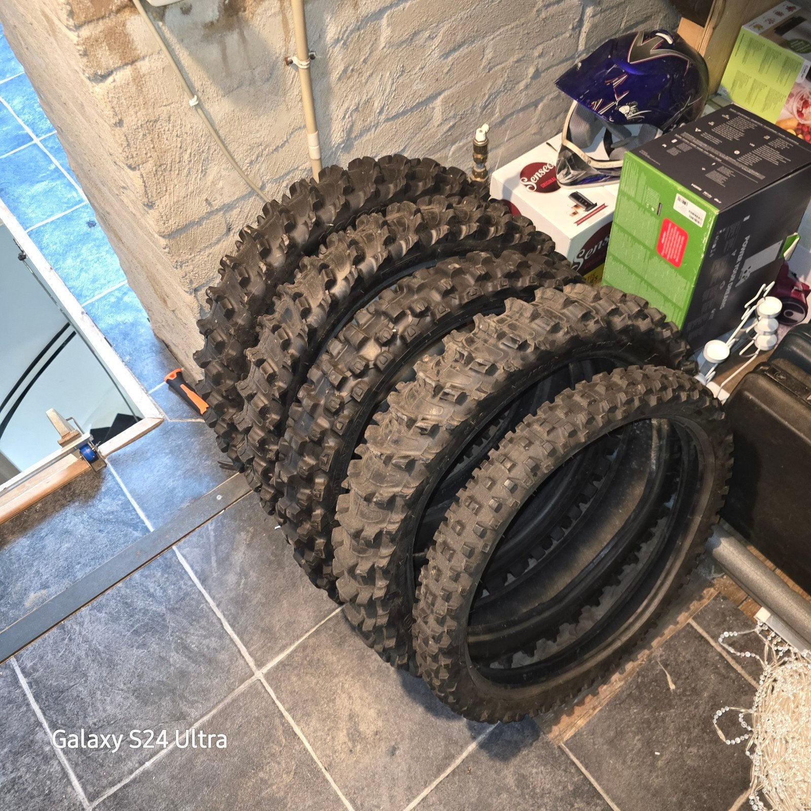 Crossmotor banden 19 inch  5 stuks, Ophalen