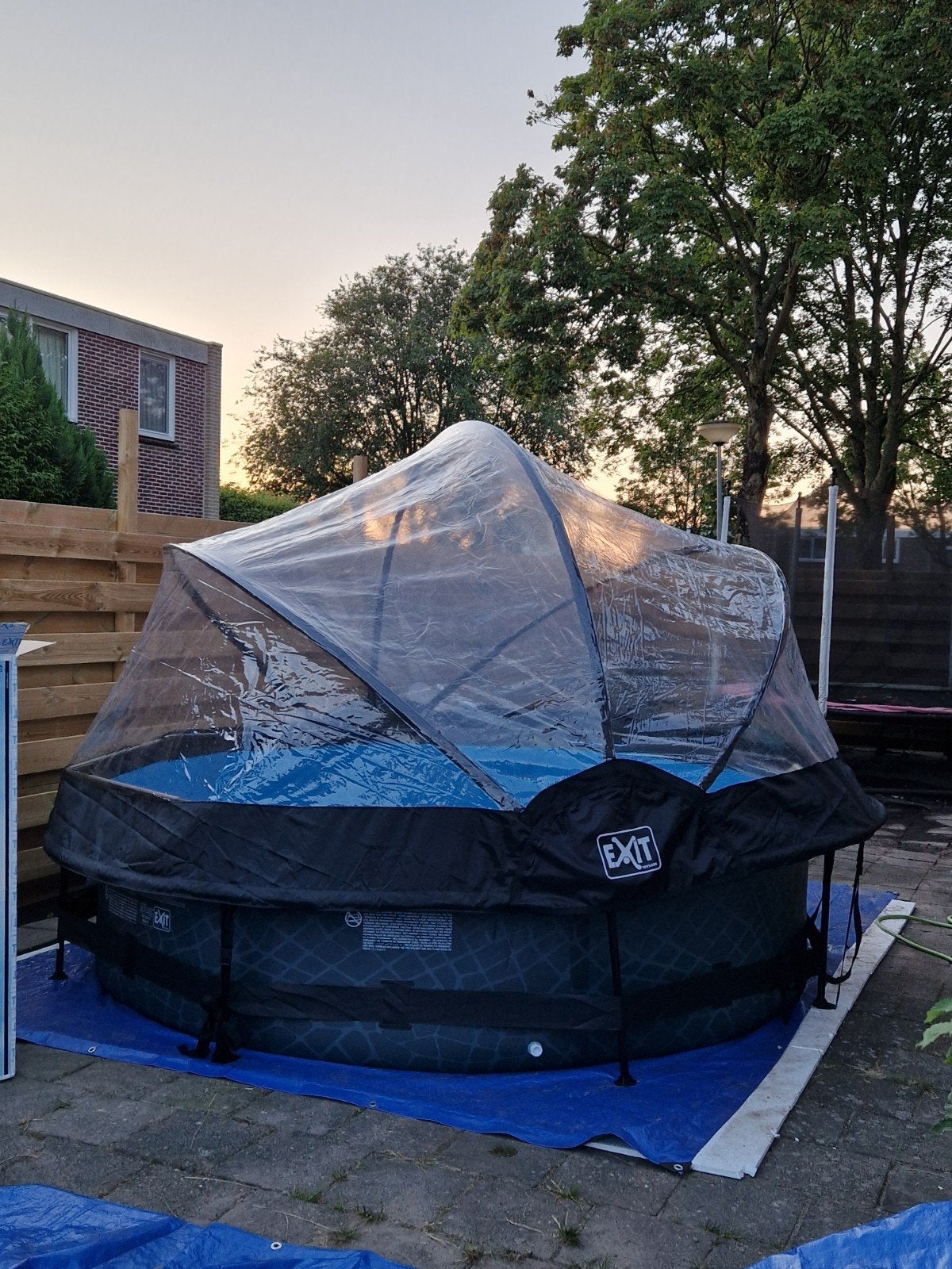 Zwembad 3meter met koepel en zandfilter, Tuin en Terras, Zwembaden, Ophalen, 300 cm of meer, Opzetzwembad