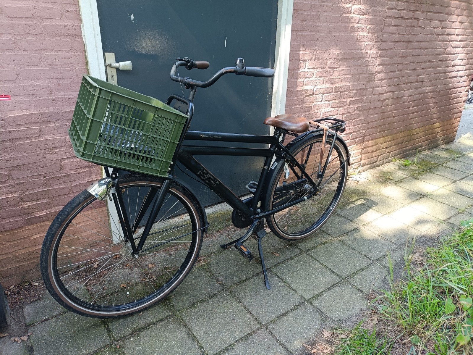 Transportfiets met krat (kinderen 10-12 jaae) - Zwart - gebr, Ophalen, Gebruikt, Terugtraprem, Metropolis