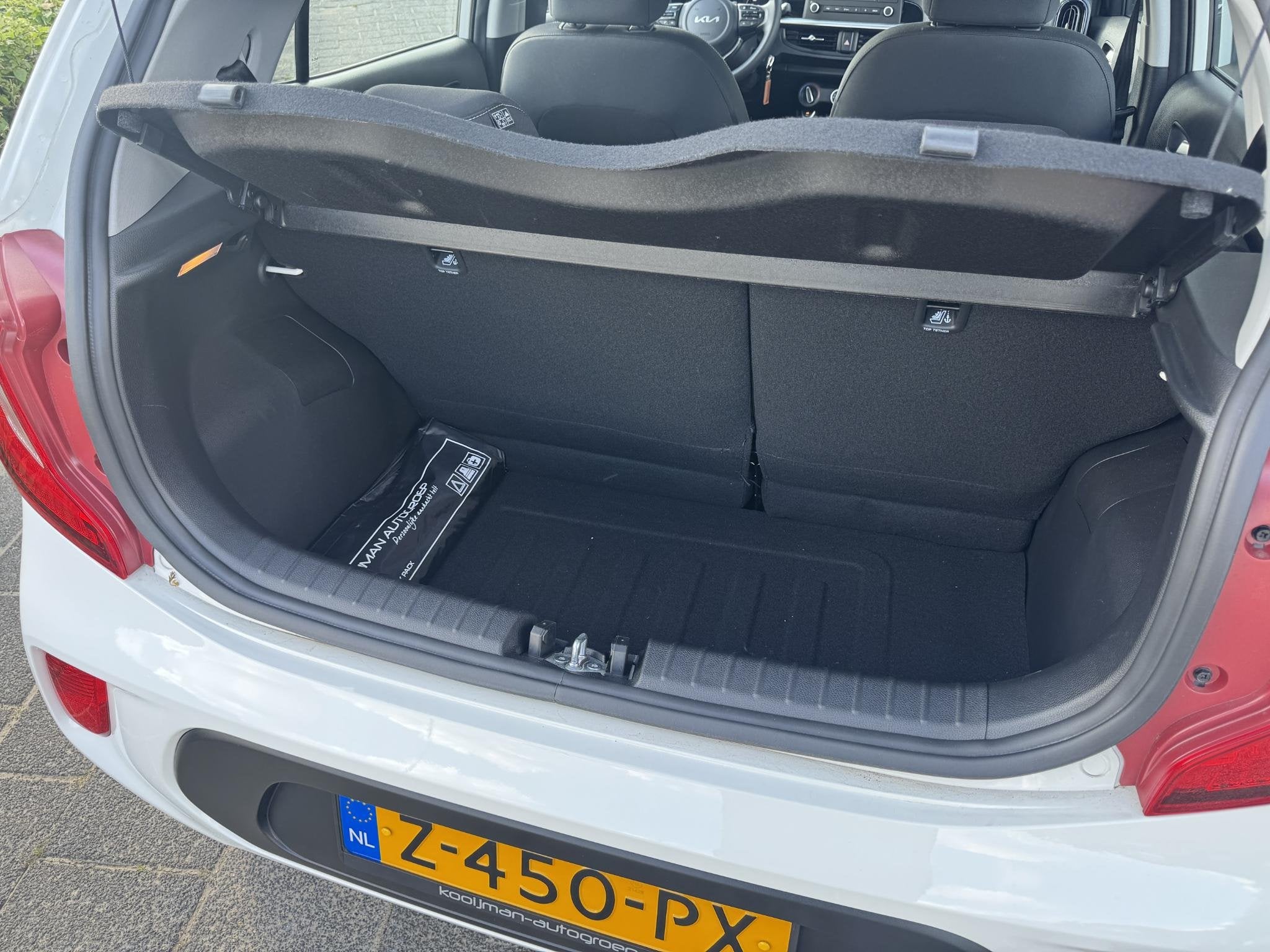 Kia Picanto 1.0 DPi ComfortLine Eerste Eigenaar, Cruise Cont, Auto's, Voorwielaandrijving, Gebruikt, 4 stoelen, Wit