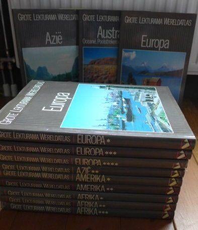Grote Lekturama Wereldatlas -- 12 delen, Boeken, Gelezen, Overige atlassen, Ophalen of Verzenden, Lekturama
