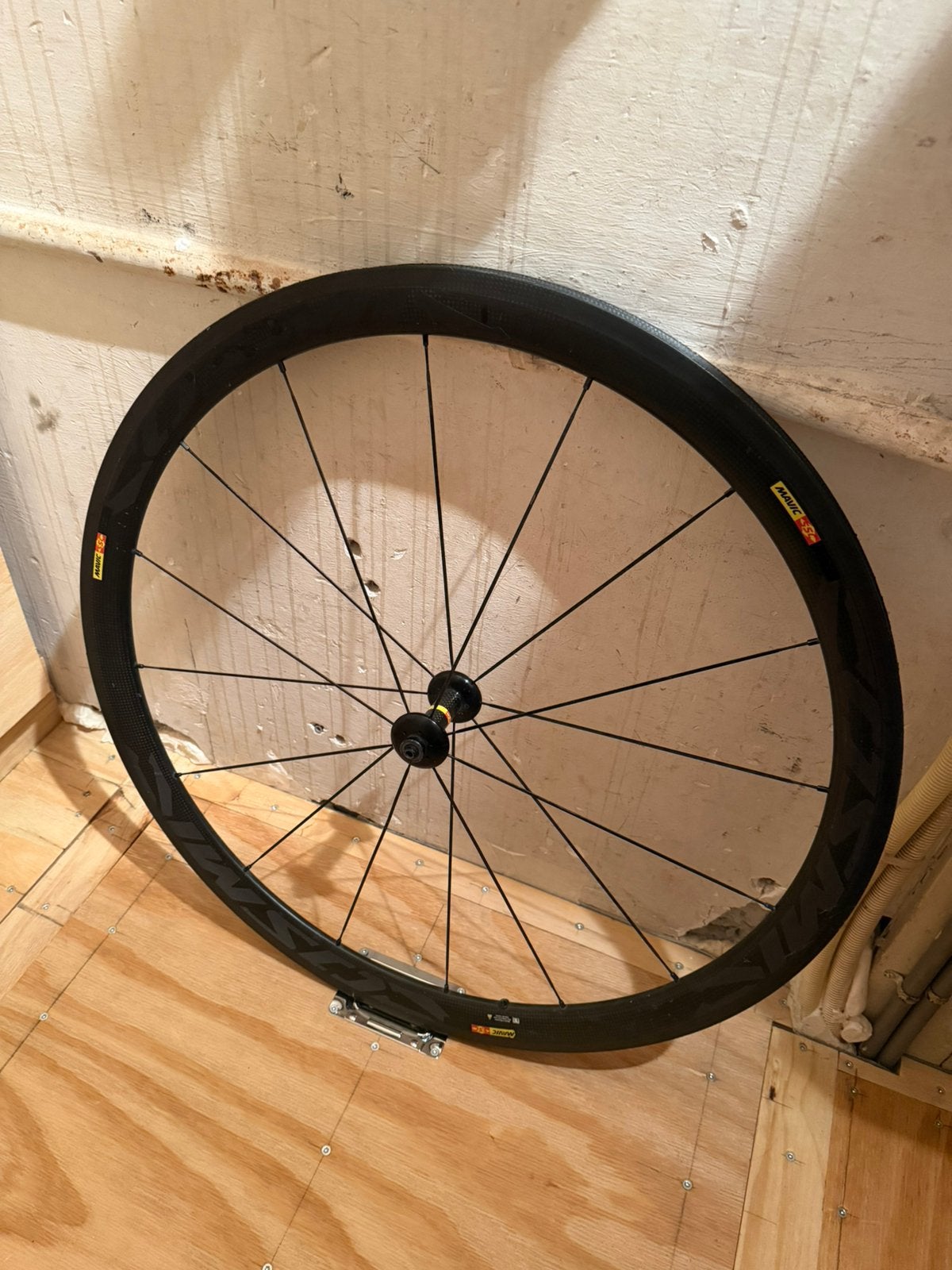 Carbon fiets voorvelg - Mavic Cosmic, Fietsen en Brommers, Ophalen, Gebruikt, Wiel, Carbon