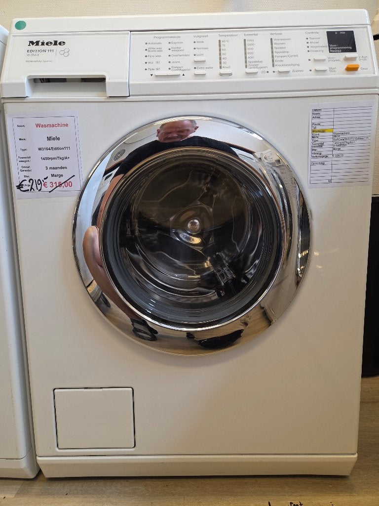 wasmachine - Miele - 7kg - A+ UITVERKOOP!, Witgoed en Apparatuur, Wasmachines, Refurbished, Voorlader, 6 tot 8 kg, 85 tot 90 cm