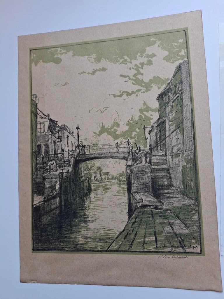 Tekening J.H. van Mastenbroek, Antiek en Kunst, Ophalen of Verzenden