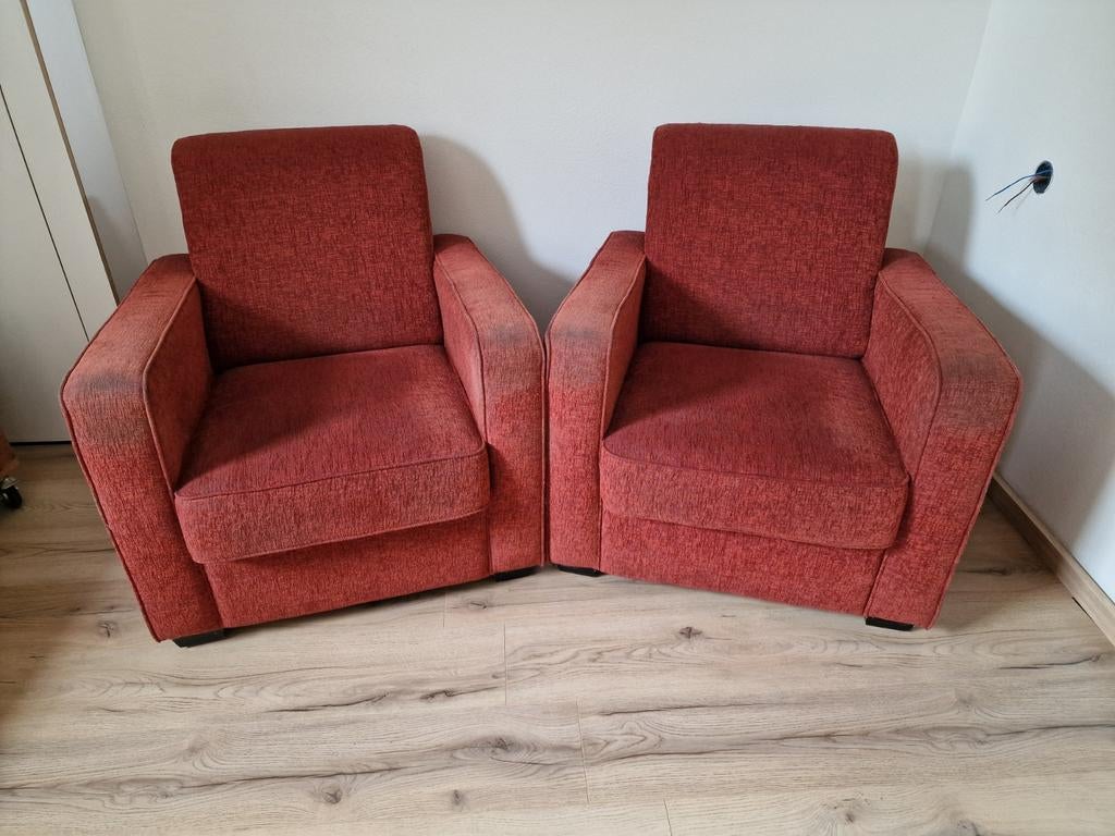 Twee comfortabele fauteuils - Gratis!!, Ophalen, Gebruikt, Klassiek, Comfortabel, 75 tot 100 cm