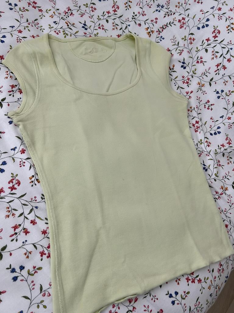 Shirt top zacht groen 38-40, Maat 38/40 (M), Ophalen of Verzenden, Zo goed als nieuw, Korte mouw