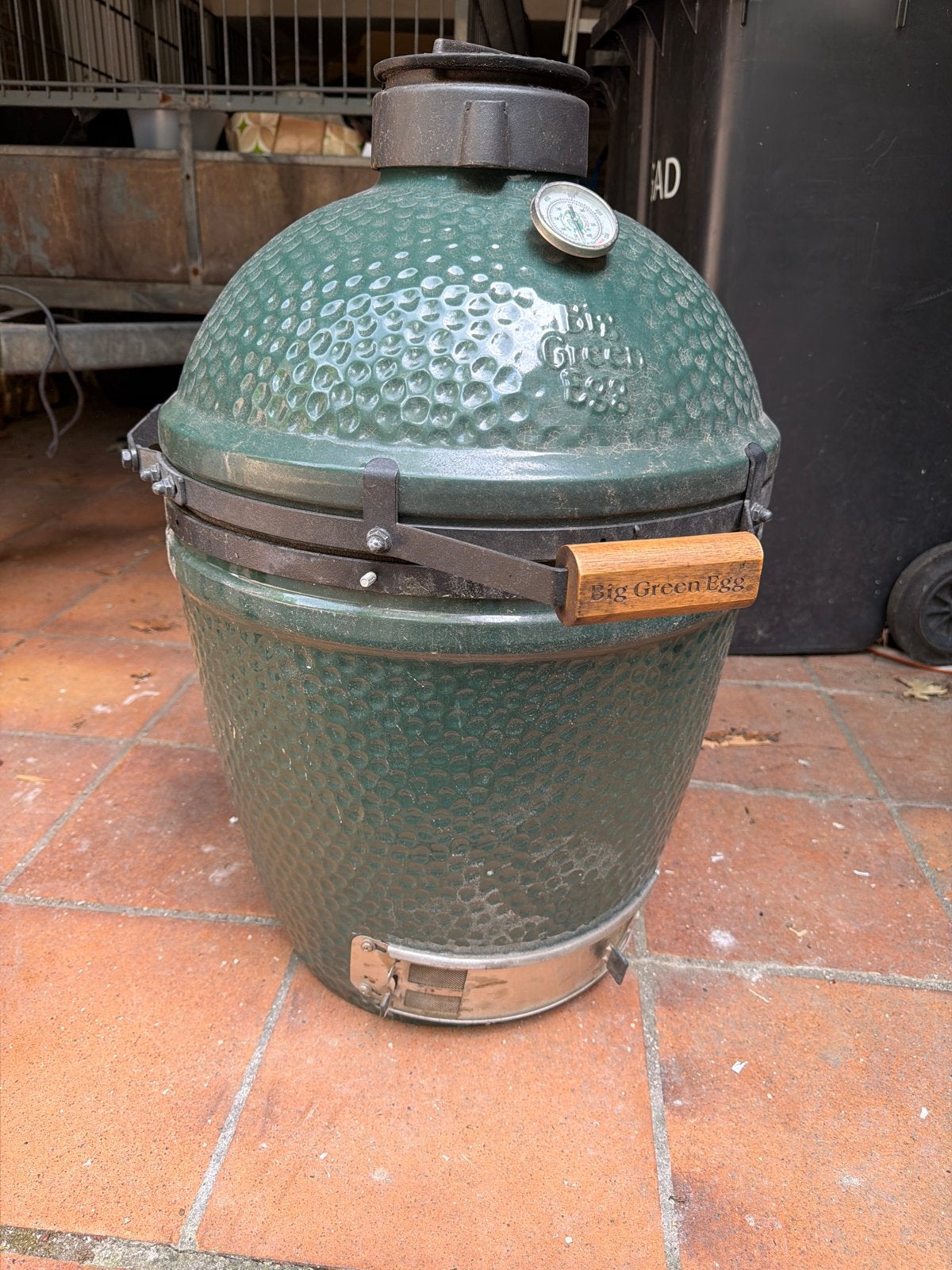 Big Green Egg BBQ Medium- Gebruikt met schade, Ophalen, Gebruikt