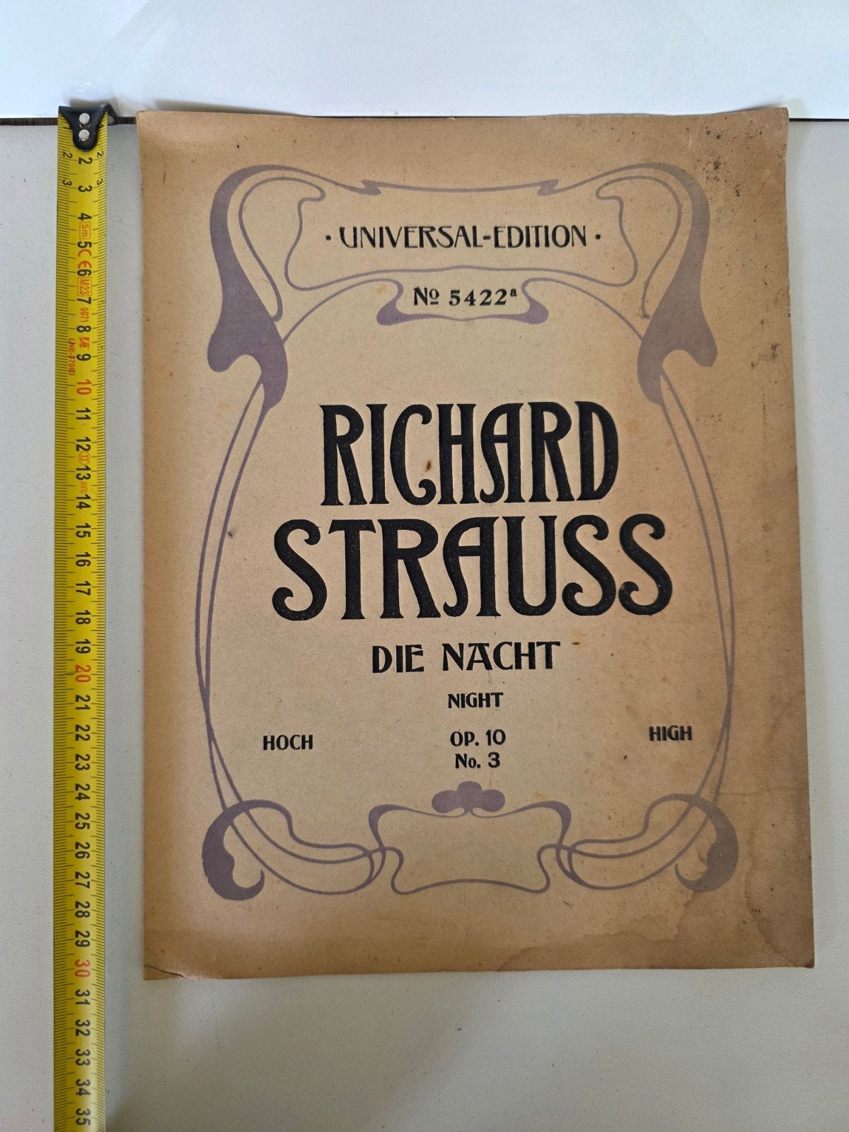 Richard Strauss - Die Nacht (Op. 10 No. 3) Bladmuziek, Zang, Gebruikt, Klassiek, Ophalen of Verzenden